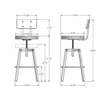 Architect STOOLS 40263/51HO87 - Image 4