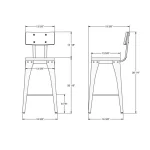Upright STOOLS 40264-26B/5187 - Image 4