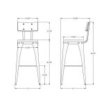 Upright STOOLS 40264-30B/5187 - Image 4
