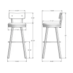 Lauren STOOLS 40293-34/24BP49