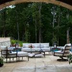 Santa Barbara Wrought Aluminum Outdoor Swivel Rocker