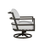 Santa Barbara Wrought Aluminum Outdoor Swivel Rocker - Image 3