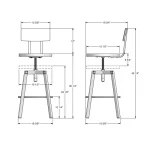 Architect STOOLS 40563B/5187 - Image 4