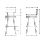 Lauren STOOLS 40593-30B/5187