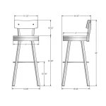 Lauren STOOLS 40593-34B/5187