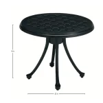 Provance Aluminum Round Outdoor Occasional Table 22 In. W X 18 In. H