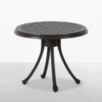 Provance Aluminum Round Outdoor Occasional Table 22 In. W X 18 In. H - Image 3