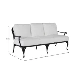 Provance Cast Aluminum Outdoor Sofa - Image 8