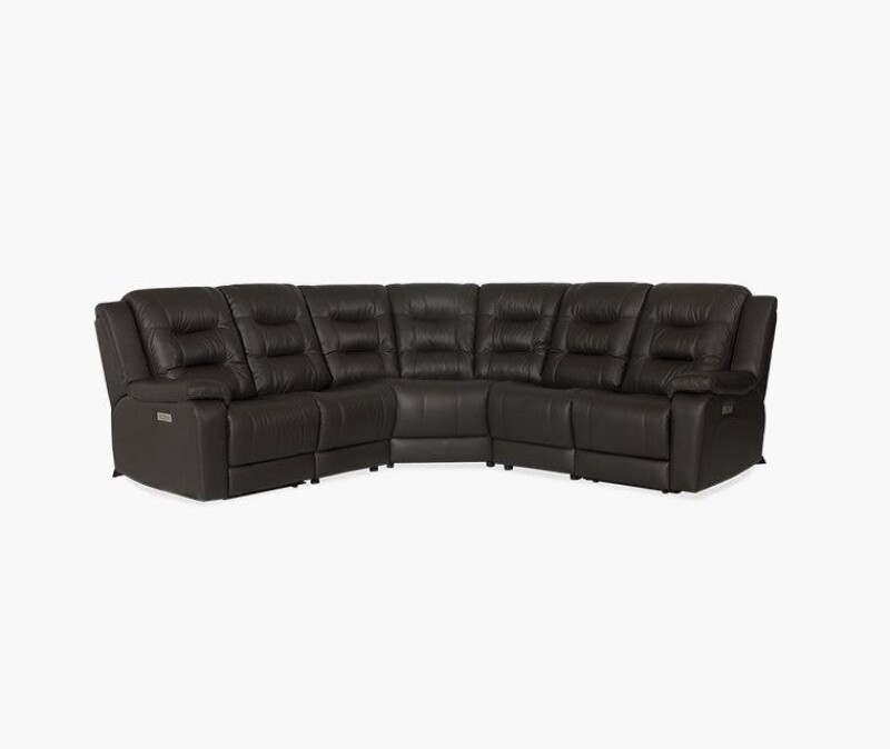 Leighton Right-Hand Facing Power Recliner with Headrest and Lumbar