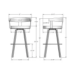 Lars STOOLS 41252-30WE/1B25CPF496 - Image 8