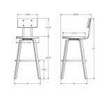 Esteban STOOLS 41273-30B/5147 - Image 4