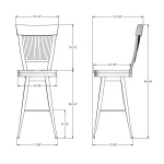 Annabelle STOOLS 41419-30B/5287 - Image 3
