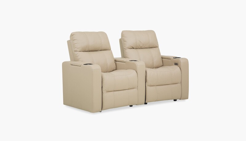 Soundtrack Right-Hand Facing Power Recliner with Power Headrest and Left-Hand Facing Wedge Arm