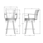 Cardin STOOLS 41430-26/24BP - Image 4