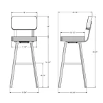 Brixton STOOLS 41536-34/51HO - Image 4