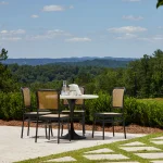 Tulip Aluminum Round Outdoor Pedestal Table Base 20 In. W X 28.13 In. H - Image 3