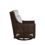 Peninsula N-dura Resin Wicker Outdoor Swivel Glide Chair