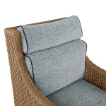 Peninsula N-dura Resin Wicker Outdoor Swivel Glide Chair - Image 12