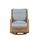 Peninsula N-dura Resin Wicker Outdoor Swivel Glide Chair - Image 14