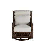 Peninsula N-dura Resin Wicker Outdoor Swivel Glide Chair - Image 11