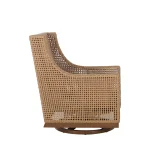 Peninsula N-dura Resin Wicker Outdoor Swivel Glide Chair - Image 3