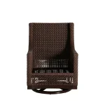 Peninsula N-dura Resin Wicker Outdoor Swivel Glide Chair - Image 9