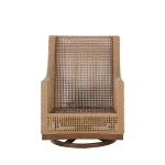 Peninsula N-dura Resin Wicker Outdoor Swivel Glide Chair - Image 6