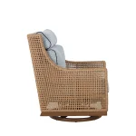 Peninsula N-dura Resin Wicker Outdoor Swivel Glide Chair - Image 20