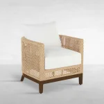 Peninsula N-dura Resin Wicker Outdoor Barrel Chair - Image 4