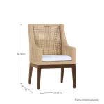 Peninsula N-dura Resin Wicker Outdoor Arm Chair - Image 4