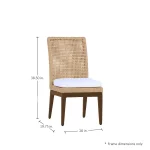 Peninsula N-dura Resin Wicker Outdoor Side Chair - Image 3