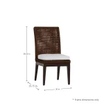 Peninsula N-dura Resin Wicker Outdoor Side Chair - Image 6