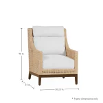 Peninsula N-dura Resin Wicker Outdoor Lounge Chair - Image 13
