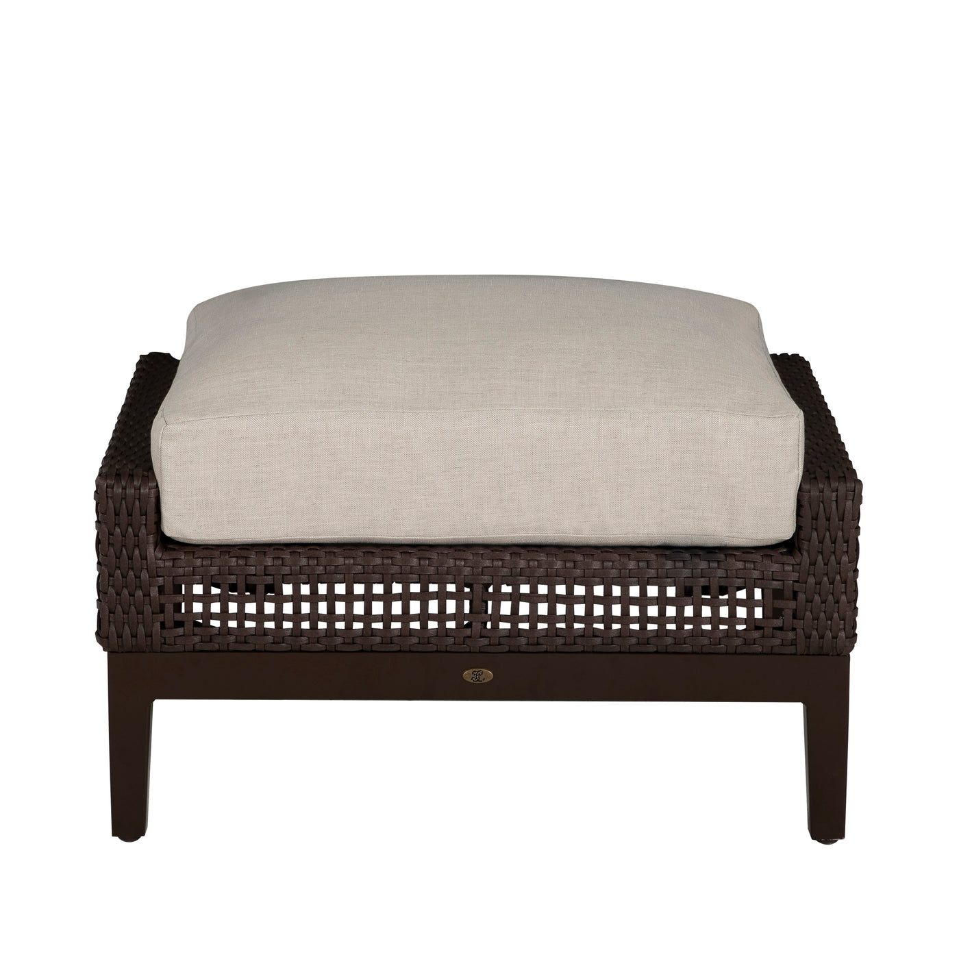Peninsula Wicker Outdoor Woven Ottoman