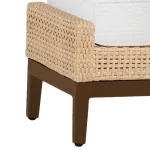 Peninsula Wicker Outdoor Woven Ottoman - Image 11