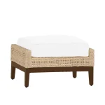 Peninsula Wicker Outdoor Woven Ottoman - Image 16