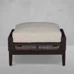 Peninsula Wicker Outdoor Woven Ottoman - Image 15