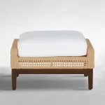 Peninsula Wicker Outdoor Woven Ottoman - Image 10