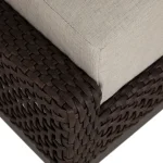 Peninsula Wicker Outdoor Woven Ottoman - Image 9