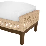 Peninsula Wicker Outdoor Woven Ottoman - Image 8
