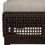 Peninsula Wicker Outdoor Woven Ottoman - Image 7