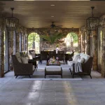 Peninsula Wicker Outdoor Woven Ottoman - Image 19
