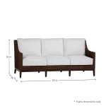 Peninsula N-dura Resin Wicker Outdoor Sofa - Image 6