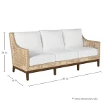 Peninsula N-dura Resin Wicker Outdoor Sofa - Image 8