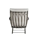 Majorca Wrought Aluminum Outdoor Spring Lounge Chair - Image 3