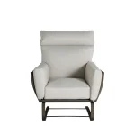 Majorca Wrought Aluminum Outdoor Spring Lounge Chair - Image 8