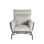 Majorca Wrought Aluminum Outdoor Lounge Chair - Image 7