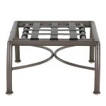 Majorca Wrought Aluminum Outdoor Ottoman