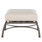 Majorca Wrought Aluminum Outdoor Ottoman - Image 4