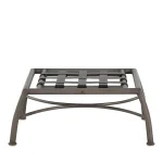 Majorca Wrought Aluminum Outdoor Ottoman - Image 6